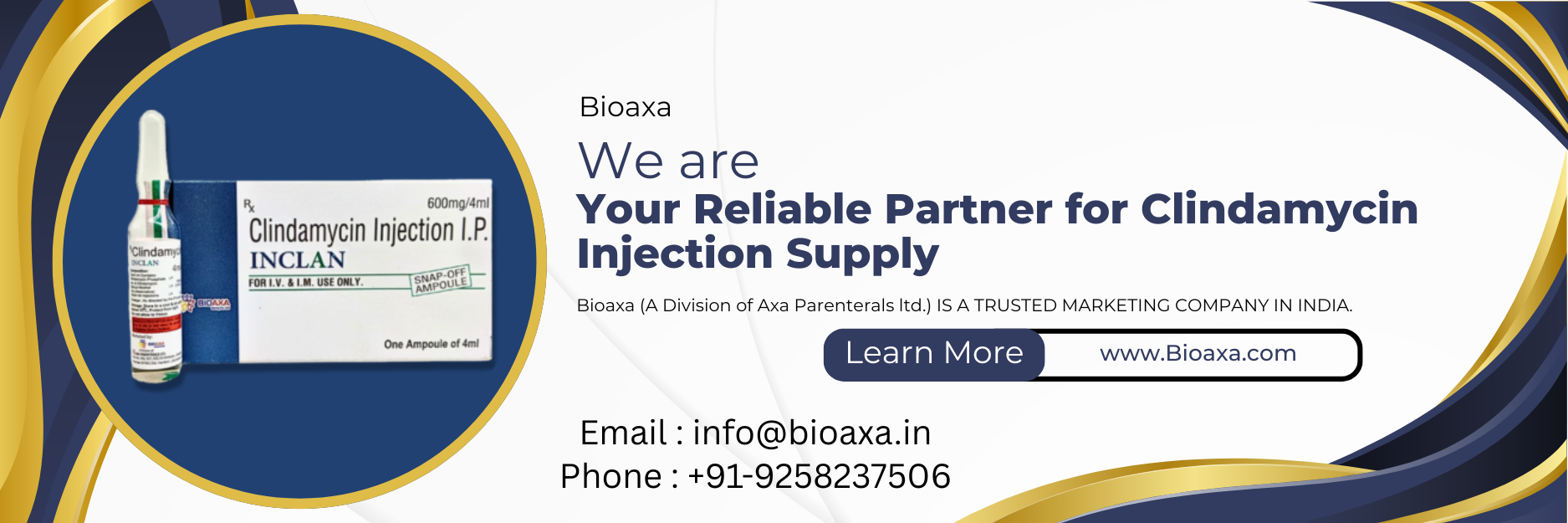 for Clindamycin Injection I.P. (INCLAN) distributorship opportunities.
